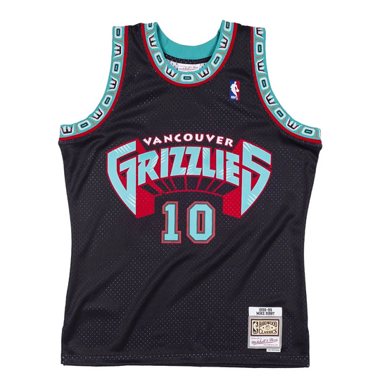 Throwback Vancouver Grizzlies Mike Bibby 10 Jersey
