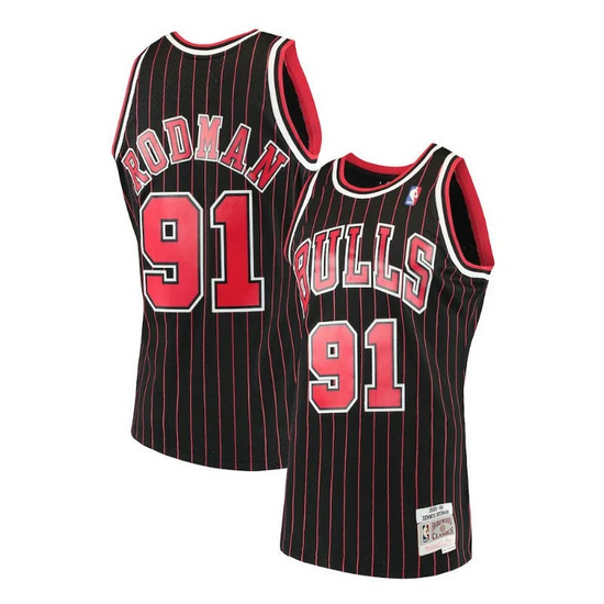 Throwback Chicago Bulls Dennis Rodman 91 Jersey